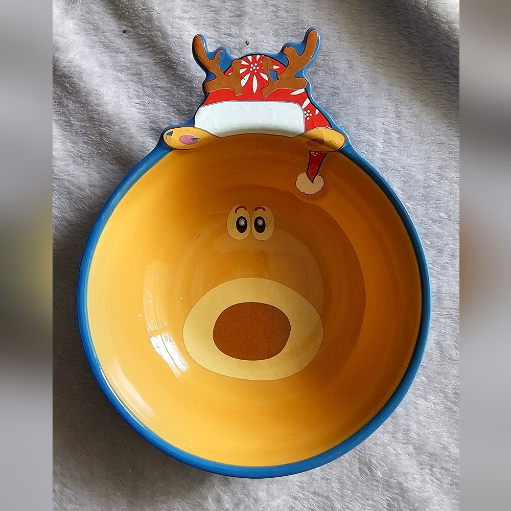 Temp-Tations Reindeer 6" Candy Dish